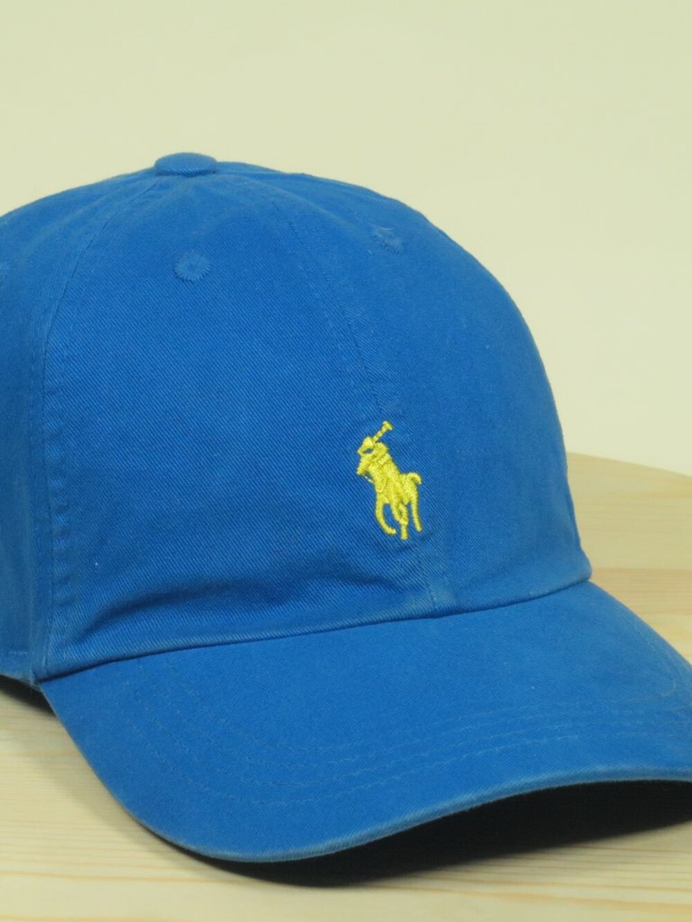 Polo Ralph Lauren Pony Dad Hat Blue Weathered Cotton Adjustable